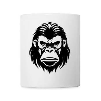Gorilla Head - Mug - white - Front
