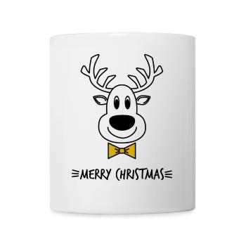 PÈRE NOËL. NOËL. JOYEUX NOËL. MERRY CHRISTMAS - Mug blanc - blanc - Devant
