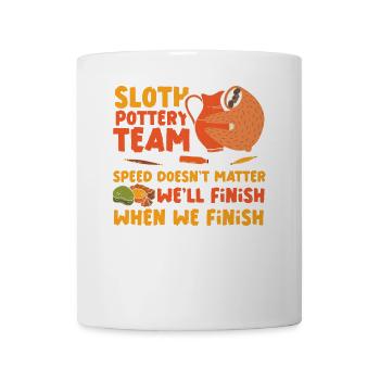 Pottery Ceramics Artist Sloth - Tasse - Weiß - Vorne