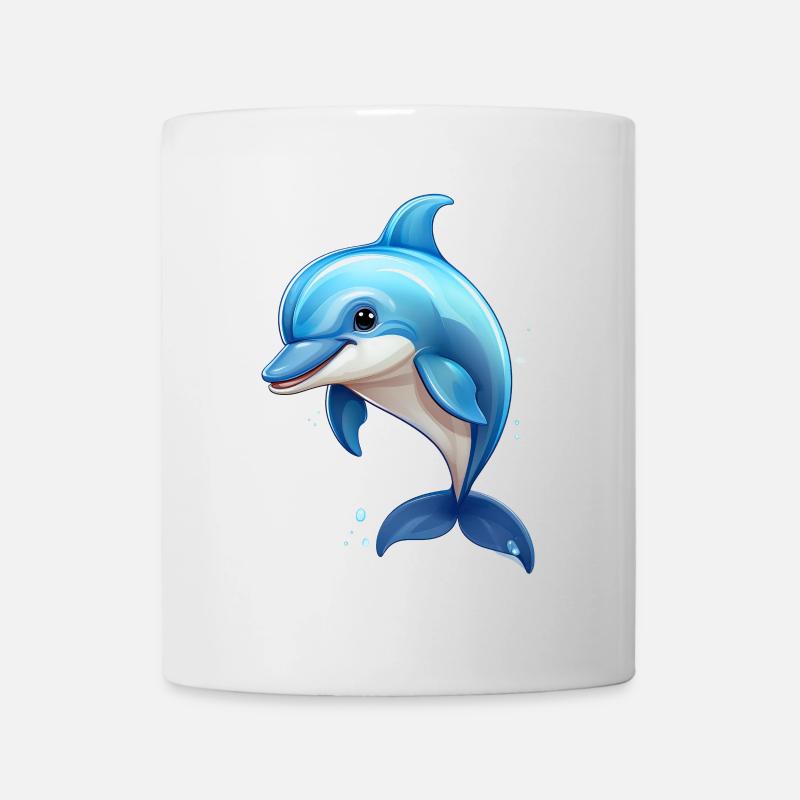 Delfin - Tasse - Weiß
