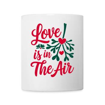 Love is in the Air - Mistelzweig - Tasse - Weiß - Vorne