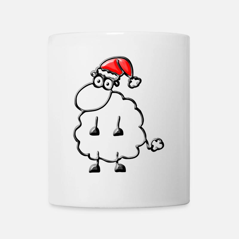 A sheep for Christmas - Mug - white