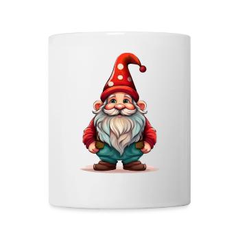 Cute gnome suitable for Christmas - Mug - white - Front