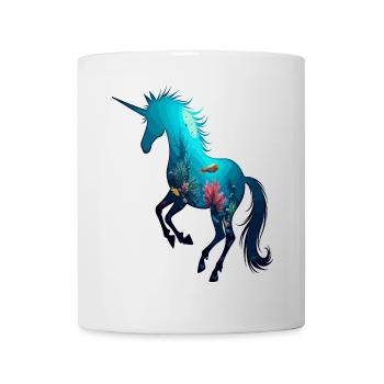 Mystical Underwater Unicorn with Ocean Scene - Mug - white - Front