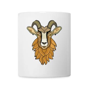 Chèvre - Mug blanc - blanc - Devant