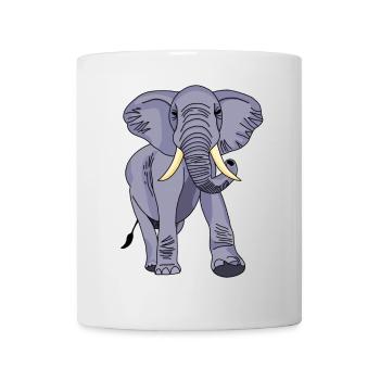 Elefant - Tasse - Weiß - Vorne