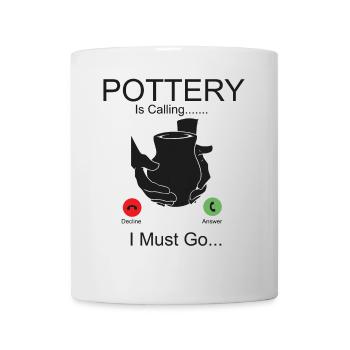 Pottery Ceramics Artist Phone - Mug - white - Front