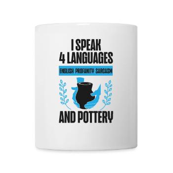 Poterie Céramiste Artiste Je Parle 4 - Mug blanc - blanc - Devant