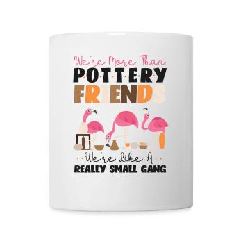 Pottery Ceramics Artist Flamingo - Mug - white - Front