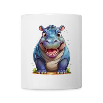 A Happy Hippopotamus - Mug - white - Front