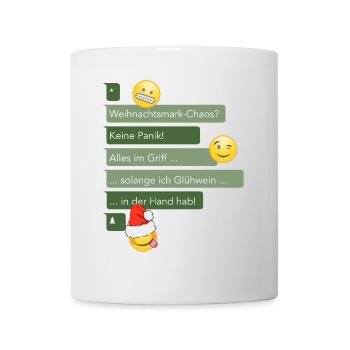 Weihnachtschaos im Griff - Tasse - Weiß - Vorne