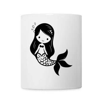 Meerjungfrau - Tasse - Weiß - Vorne