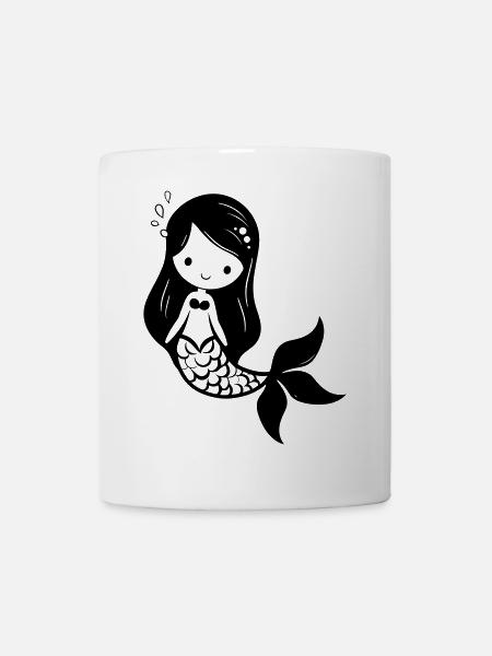 Meerjungfrau - Tasse - Weiß