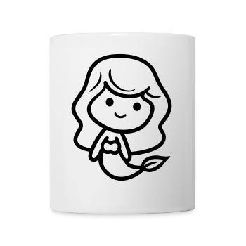 Meerjungfrau - Tasse - Weiß - Vorne