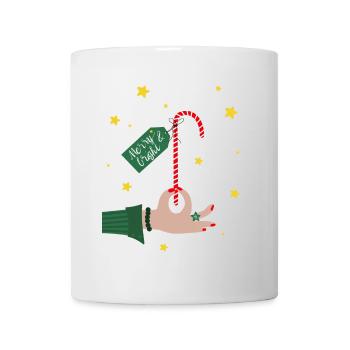 Merry and bright - Christmas Gift Candy Cane - Mug - white - Front