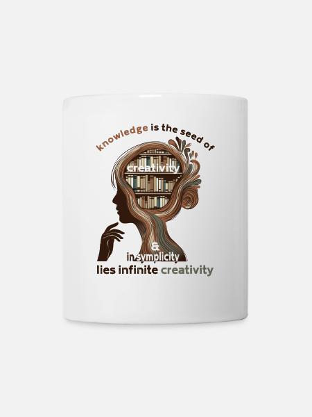 Knowledge is the seed of creativity - Mug - white