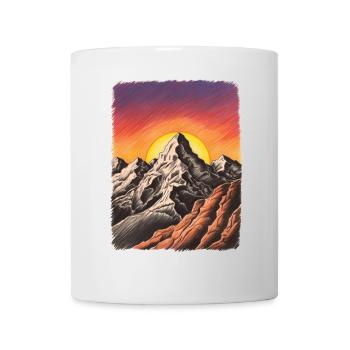 Mountain Sunset - Mug - white - Front