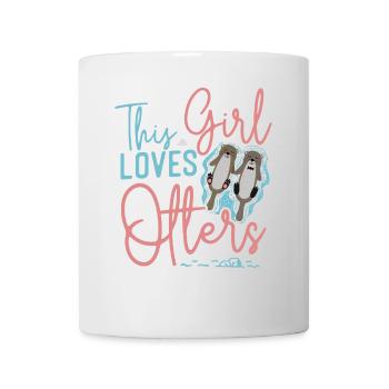 Otter Girl This Girl Loves Otters - Mug - white - Front