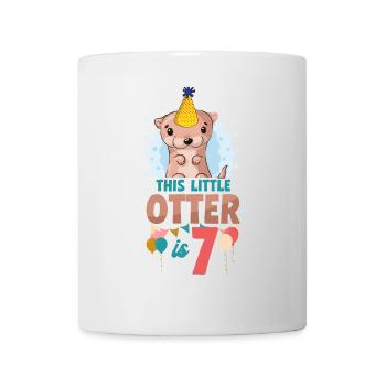 Anniversaire de la loutre Cette petite loutre - Mug blanc - blanc - Devant