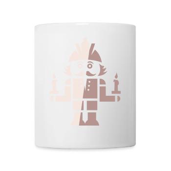 Casse-Noisette Mineur Symbole de Noël Bougies - Mug blanc - blanc - Devant