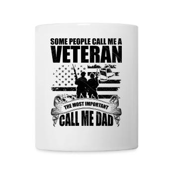 Some people call me veteran - Mug blanc - blanc - Devant