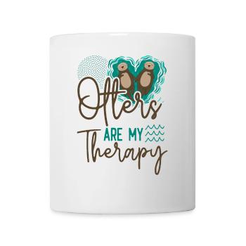 Otter Otters Are My Therapy - Mug - white - Front