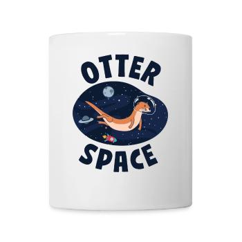 Otter Pun Space Science Astronaut - Mug - white - Front