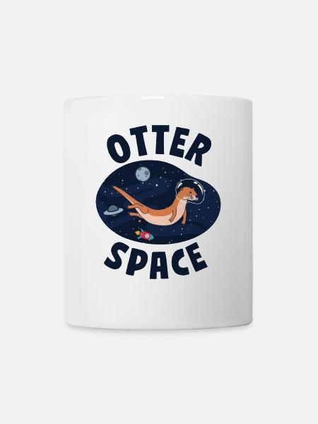 Otter Pun Space Science Astronaut - Tasse - Weiß