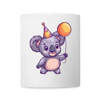 Koala Anniversaire Bande Dessinée Mignon - Mug blanc - blanc - Devant
