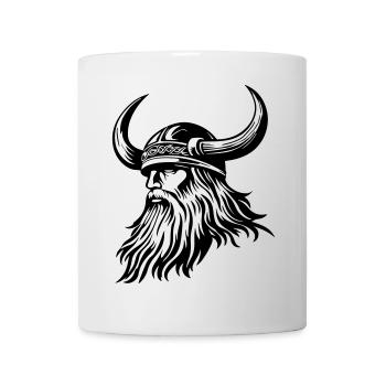 Wikinger Helm - Tasse - Weiß - Vorne