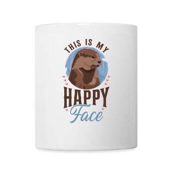 Otter This Is My Happy Face - Tasse - Weiß - Vorne
