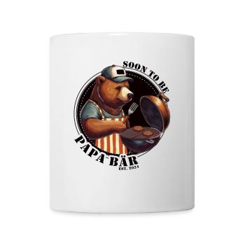 Soon to be Papa Bear EST 2024 - Tasse - Weiß - Vorne