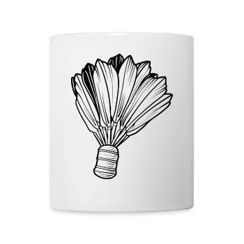 Badminton Sketch - Mug - white - Front