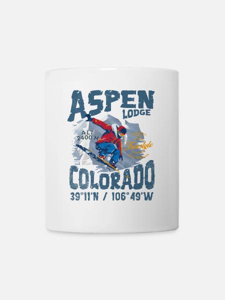 Aspen Lodge Freestyle - Tasse - Weiß