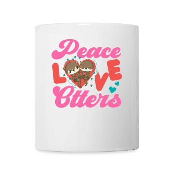 Otter Girl Peace Love Otters - Tasse - Weiß - Vorne
