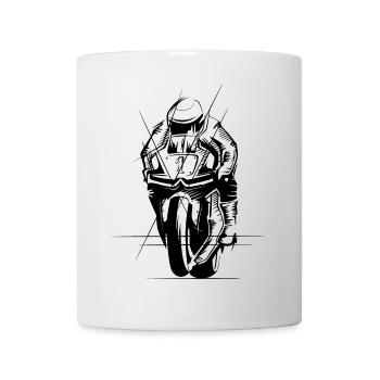 Motorrad Racing Superbike Supersport Biker Symbol - Tasse - Weiß - Vorne
