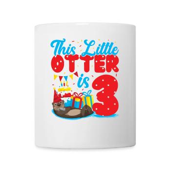 Anniversaire de la loutre Cette petite loutre - Mug blanc - blanc - Devant