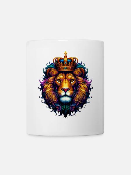 Löwe - Tasse - Weiß