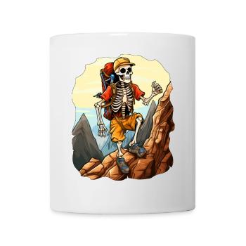 Skelette Wandern / Bergsteiger Skelett - Tasse - Weiß - Vorne