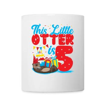 Anniversaire de la loutre Cette petite loutre - Mug blanc - blanc - Devant