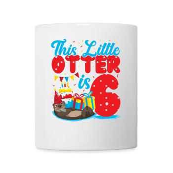 Anniversaire de la loutre Cette petite loutre - Mug blanc - blanc - Devant