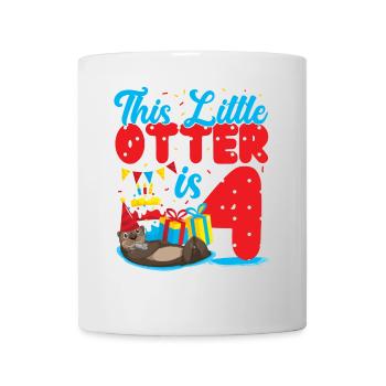 Anniversaire de la loutre Cette petite loutre - Mug blanc - blanc - Devant
