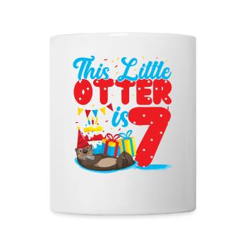 Anniversaire de la loutre Cette petite loutre - Mug blanc - blanc - Devant