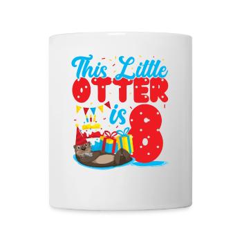 Anniversaire de la loutre Cette petite loutre - Mug blanc - blanc - Devant