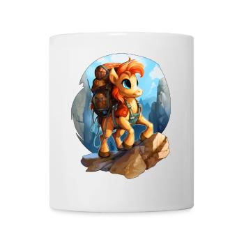 Poneys Randonnée / Alpinisme Poney - Mug blanc - blanc - Devant