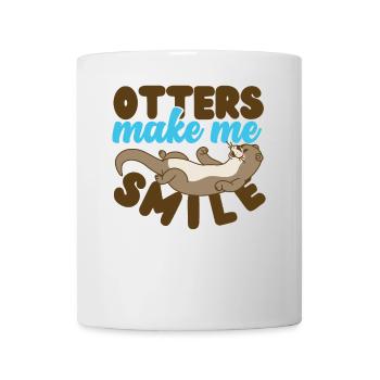 Otter Otters Make Me Smile - Mug - white - Front