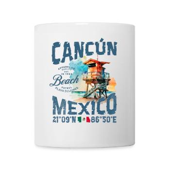 Horizon de Cancun à la Plage - Mug blanc - blanc - Devant