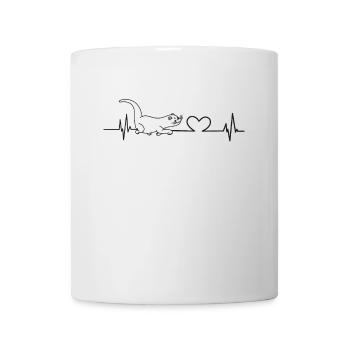 Otter Heartbeat - Tasse - Weiß - Vorne