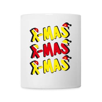 Weihnachtsmützen mit Xmas, ein toller Hingucker. - Tasse - Weiß - Vorne