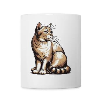 Chat - Mug blanc - blanc - Devant